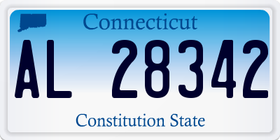 CT license plate AL28342