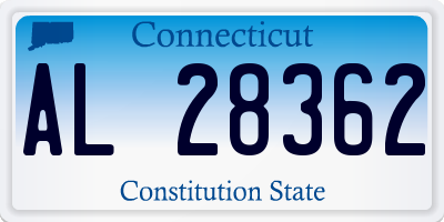 CT license plate AL28362