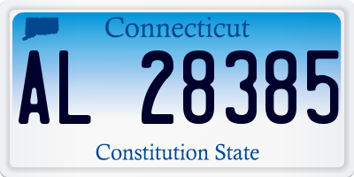 CT license plate AL28385