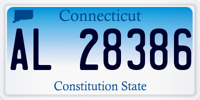 CT license plate AL28386