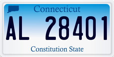 CT license plate AL28401