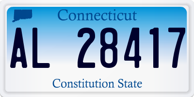 CT license plate AL28417