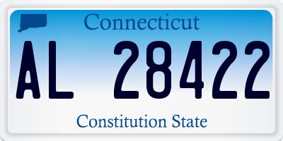 CT license plate AL28422