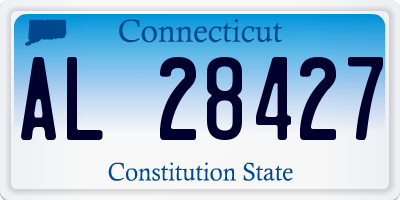 CT license plate AL28427