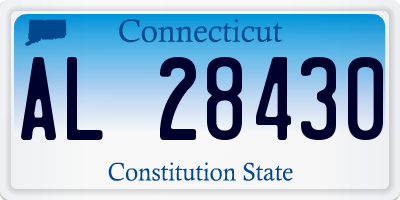 CT license plate AL28430