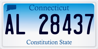 CT license plate AL28437