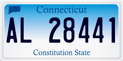 CT license plate AL28441