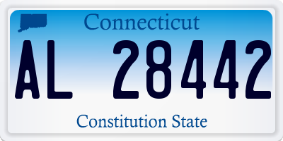 CT license plate AL28442