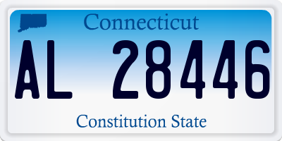 CT license plate AL28446