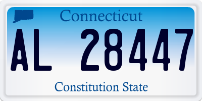CT license plate AL28447