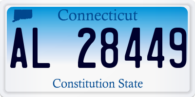 CT license plate AL28449