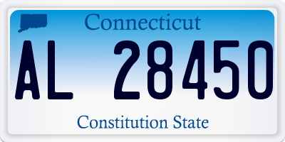 CT license plate AL28450