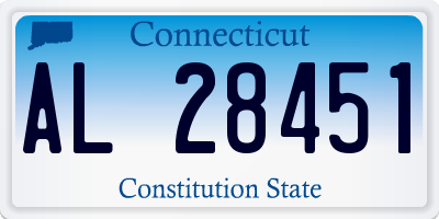 CT license plate AL28451