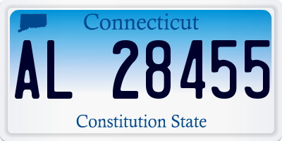CT license plate AL28455