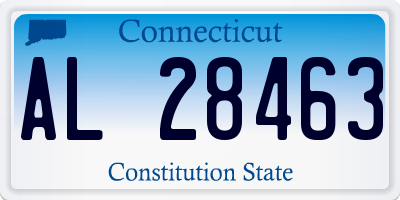 CT license plate AL28463