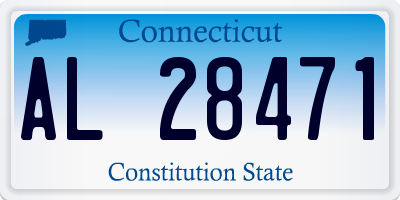 CT license plate AL28471