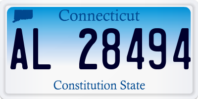 CT license plate AL28494
