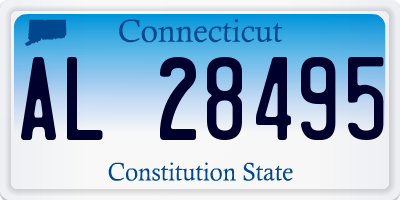 CT license plate AL28495