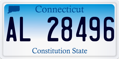 CT license plate AL28496