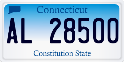 CT license plate AL28500