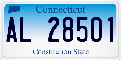 CT license plate AL28501