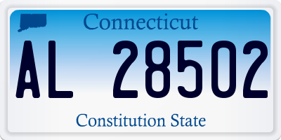 CT license plate AL28502