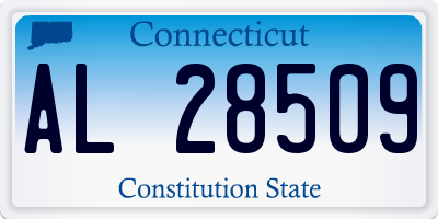 CT license plate AL28509