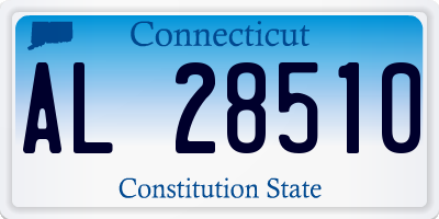 CT license plate AL28510