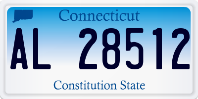 CT license plate AL28512