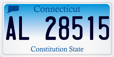 CT license plate AL28515