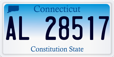 CT license plate AL28517