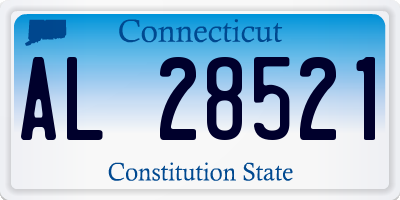 CT license plate AL28521