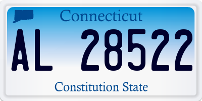 CT license plate AL28522