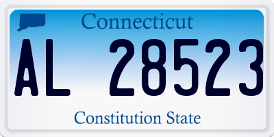 CT license plate AL28523