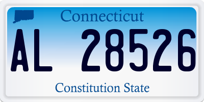 CT license plate AL28526