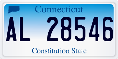 CT license plate AL28546