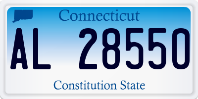 CT license plate AL28550