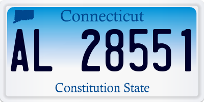 CT license plate AL28551