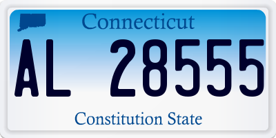 CT license plate AL28555