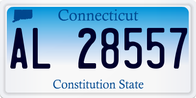 CT license plate AL28557