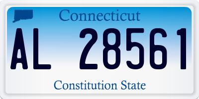 CT license plate AL28561