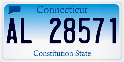 CT license plate AL28571