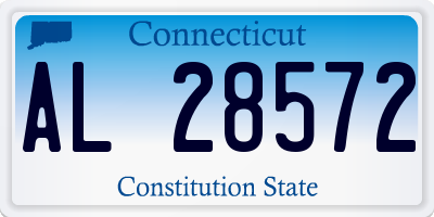 CT license plate AL28572