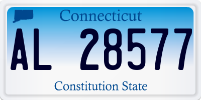 CT license plate AL28577