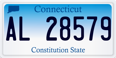 CT license plate AL28579