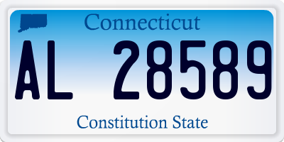 CT license plate AL28589