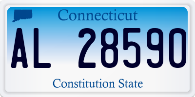 CT license plate AL28590