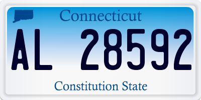 CT license plate AL28592