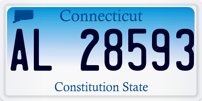 CT license plate AL28593