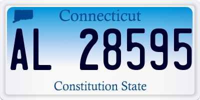 CT license plate AL28595